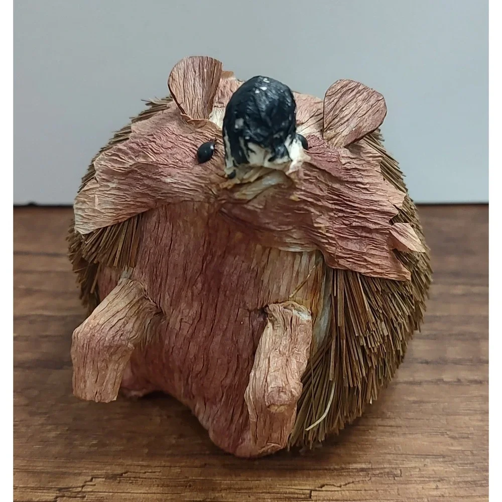 Bristle bottle brush Hedgehog Woodland Creature Home Decor D2